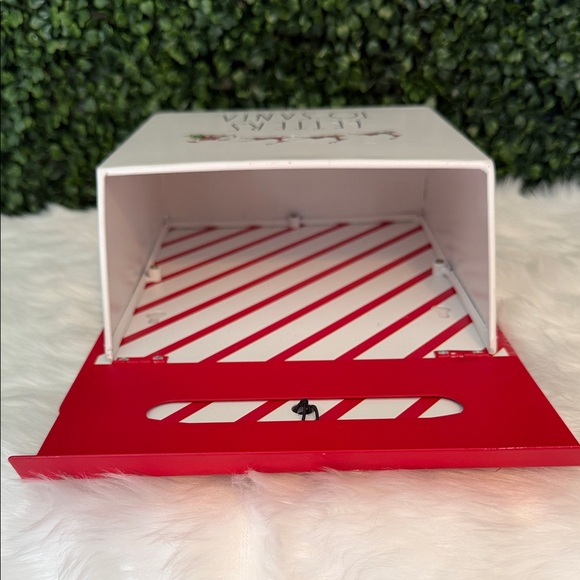 Rae Dunn Red and White Letters to Santa Box 12 inches tall metal - Picture 8 of 10